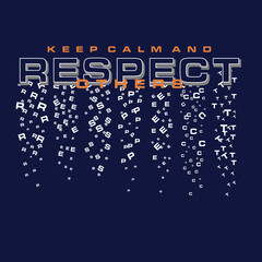 respect typo vector illustration for tees ,poster, card etc