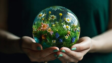 Earth Day Or World Environment Day Concept. Save Our Earth