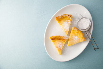 Poster - Traditional homemade lemon tart