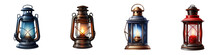 Lantern Clipart Collection, Vector, Icons Isolated On Transparent Background