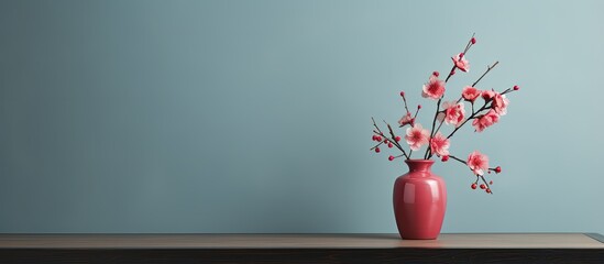 Wall Mural - a vase was placed on a surface