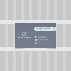 One side business card template