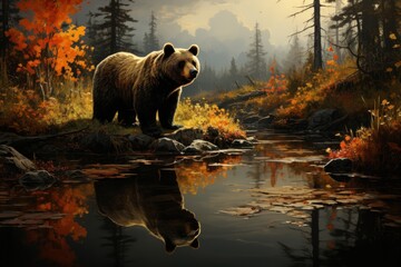 bear wildlife logo