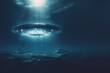 UFO/UAP theme underwater background