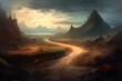 © Cassidy - concept art depicting mysterious road. Generative AI