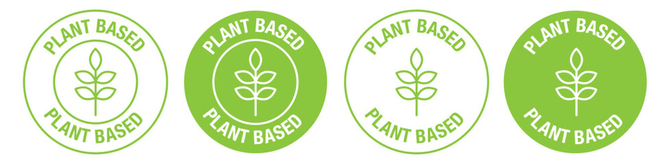 Plant Basedvector symbol in black color