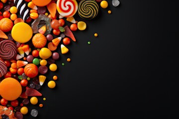  Halloween banner with candy