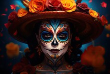 The Day Of The Dead, Woman Portrait