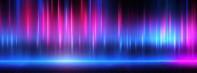abstract futuristic background. neon ultrawide wallpaper. ai
