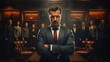 © Irina - an elegant businessman is a narcissist among subordinates
