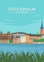 The Best View In Illustration Vector In Stoctholm Sweden