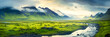 Landschaft in Island. Generiert mit KI