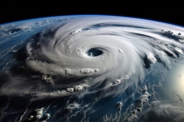 Wall Mural - forecasting hurricane. generative ai