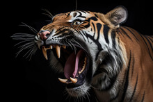 Sumatran Tiger With Open Mouth