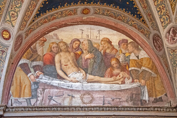  Painting in the church of San Maurizio al Monastero Maggiore, Milan church of early Christian origin, Italy, Europe.