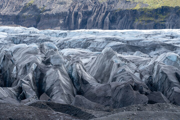 Wall Mural - Svinafellsjokull Glacier in Iceland during the summer months