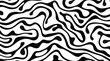 Abstract black and white squiggly line pattern