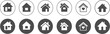 © Ira - House set icon. Home sign icon. Main page button. Simple vector illustration.