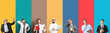 © Pixel-Shot - Set of different businessmen on colorful background