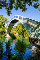 Poster - Passerelle sur le Canal de Savières à Chanaz