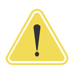 Caution warning sign icon