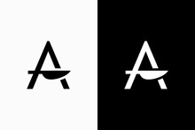 Letter A With Knife Logo 