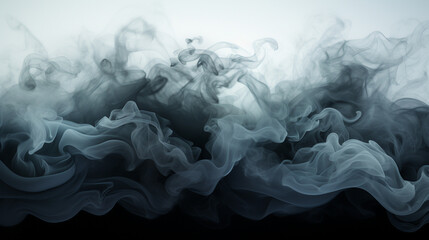 smoke on black