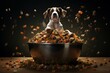 Bowl dog food. Generate Ai