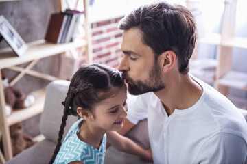 Wall Mural - Father and daughter