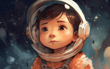 Illustrator Child Astronaut