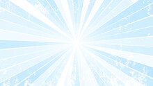 Abstract Blue Sun Rays Vector Background. Blue Grunge Sunburst Design. Vector