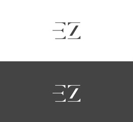 Wall Mural - Letter ez, zy logo design vector template elements. Modern abstract digital alphabet letter logo.