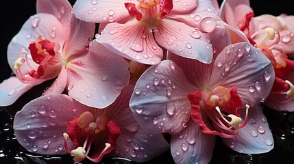 Sticker - Orchid with dew.