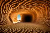 Fototapeta Perspektywa 3d - sand tunnel