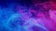Color smoke texture. Glitter ink swirl. Magic air wave. Intro overlay. Neon blue pink sparkling dust mist flow on dark abstract background shot on RED, Generative AI