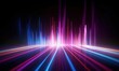 © AKKA - abstract futuristic background with pink blue glowing neon moving high speed wave lines and bokeh lights. Data transfer concept Fantastic wallpaper