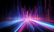 © AKKA - abstract futuristic background with pink blue glowing neon moving high speed wave lines and bokeh lights. Data transfer concept Fantastic wallpaper