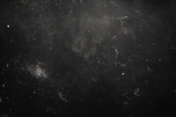 Wall Mural - Dust and scratches design. Distressed photo editor layer. Black abstract background. Copy space, Generative AI