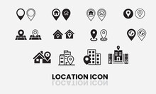 Location Solid Icon Pack For Web Design