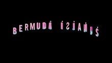Bright Letters Jump Merrily In The Inscription BERMUDA ISLANDS Country Name. Retro. Alpha Channel Black. In-Out Looped. Alpha BW At The End. Looped From Frame 120 To 240, Alpha BW At The End