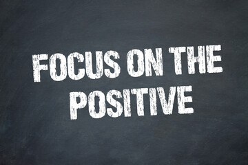 Wall Mural - focus on the positive	