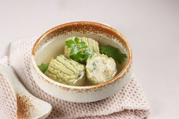 Wall Mural - Stuffed Bitter Melon Soup or Canh Kho Qua.