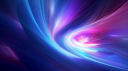 Wall Mural - mesmerizing abstract blue purple colorful spectrum translucent glowing vortex shape surrounded with 