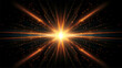 © Pixode - Abstract light flash flare lens, glow vector illustration isolated on black background. Overlay for motion graphic and cinematic video