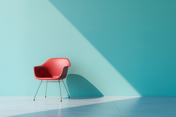 Wall Mural - pink armchair in a room