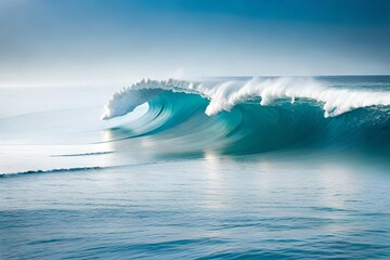 Wall Mural - wave breaking on the rocks