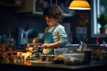 Kids Is Cooking In The Kids Kitchen