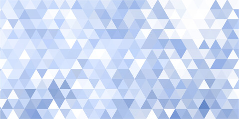 Sticker - Bright background of triangular crystal pattern with white and sky blue color composition.