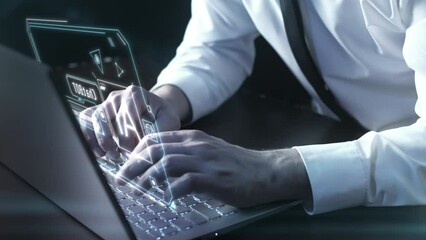 The programmer is working on the creation of artificial intelligence.