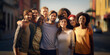 © BrightSpace - Diverse Group of people Happiness,Diversity, Equity, Inclusion, and Belonging (DEIB) with a powerful image that represents diverse individuals coming together, banner